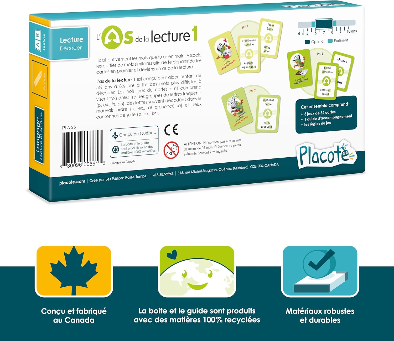 L'AS DE LA LECTURE 1