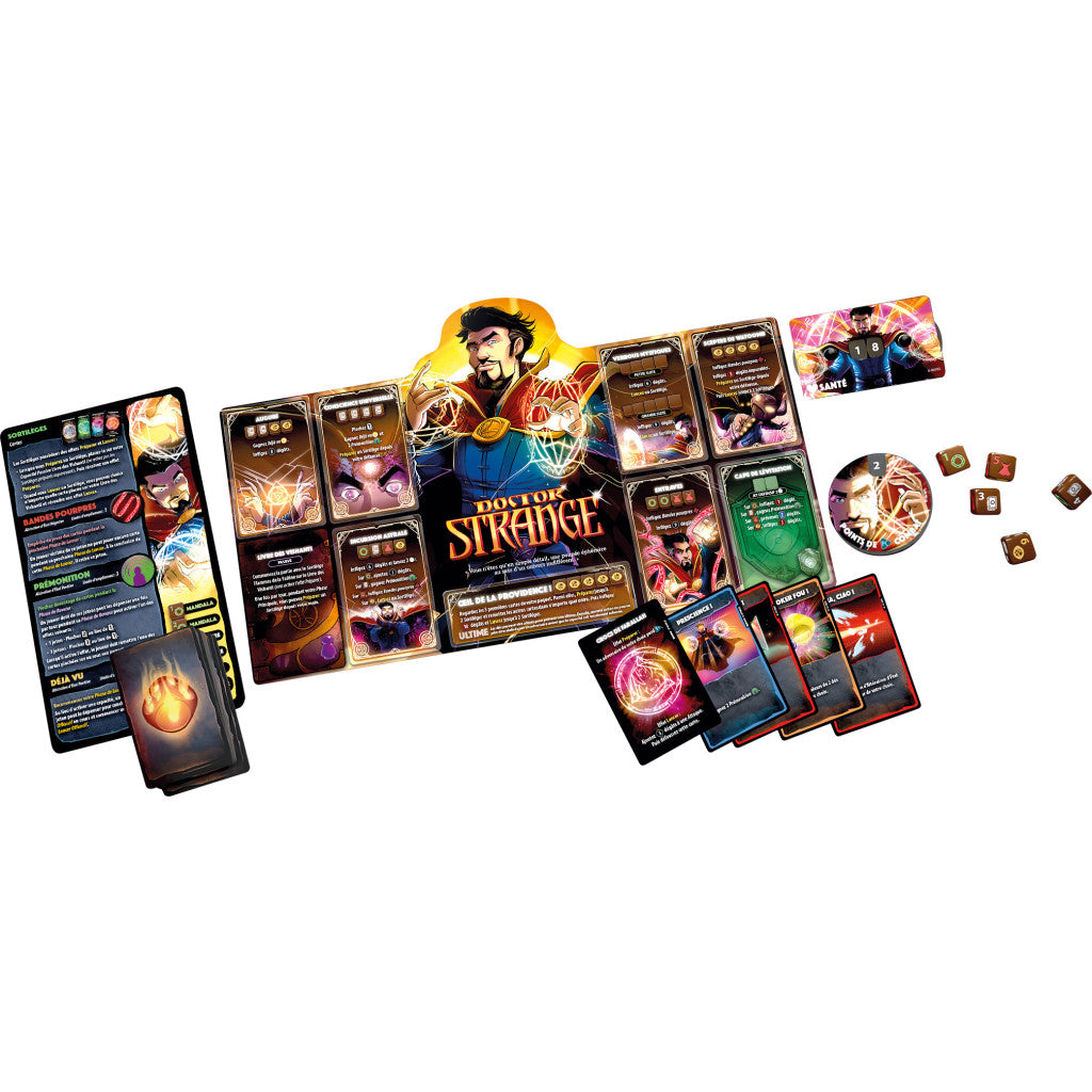 DICE THRONE MARVEL - BLACK PANTHER, CAPTAIN MARVEL, BLACK WODOW, DR STRANGE