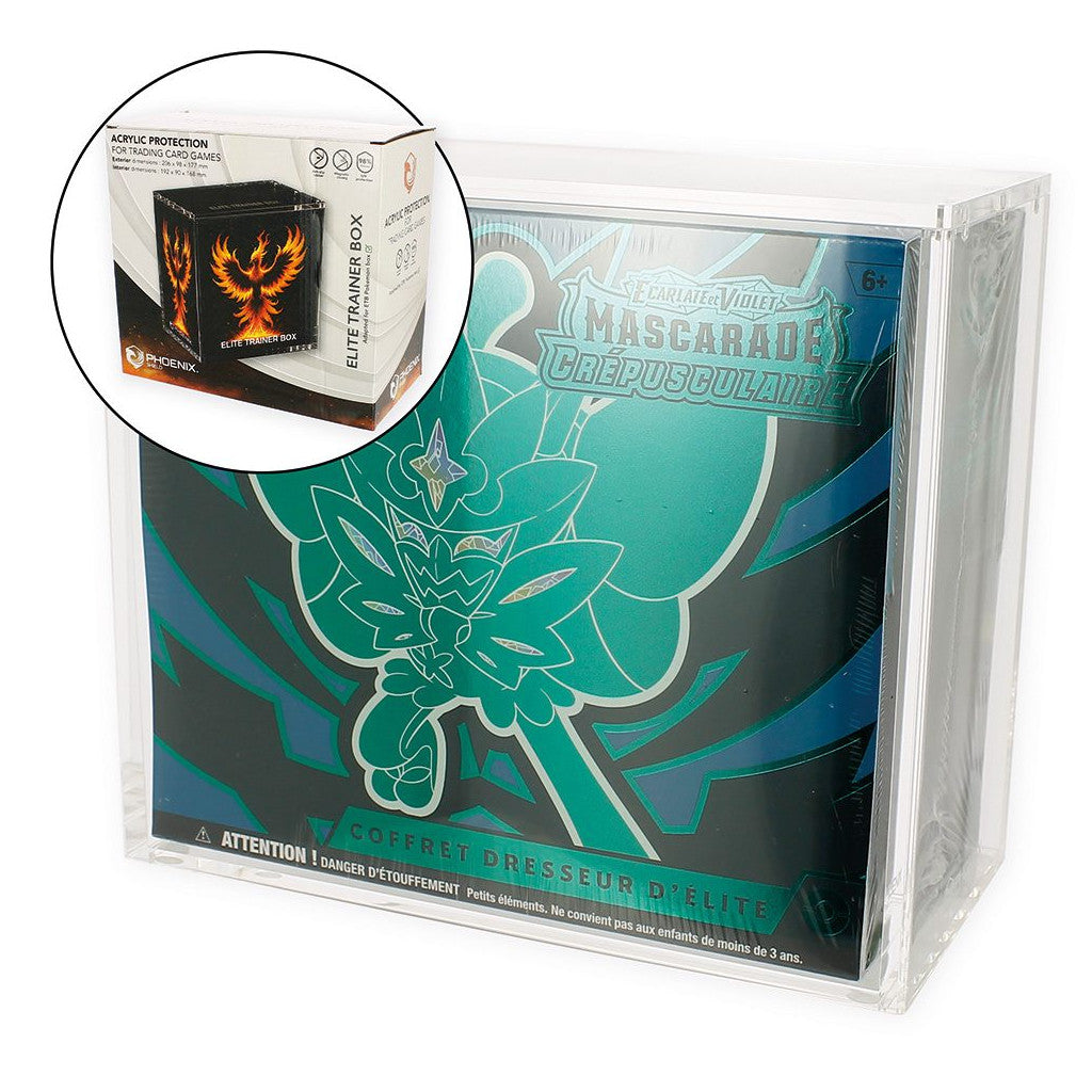 Boite-vitrine acrylique pour ETB Pokemon