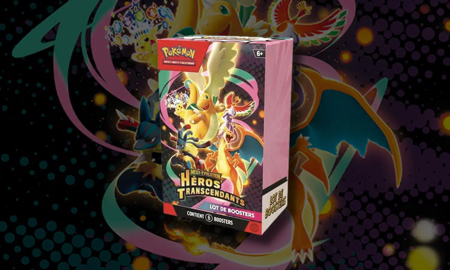 Jeu de cartes Pokémon Bundle 6 Boosters Héros Transcendants ME2.5